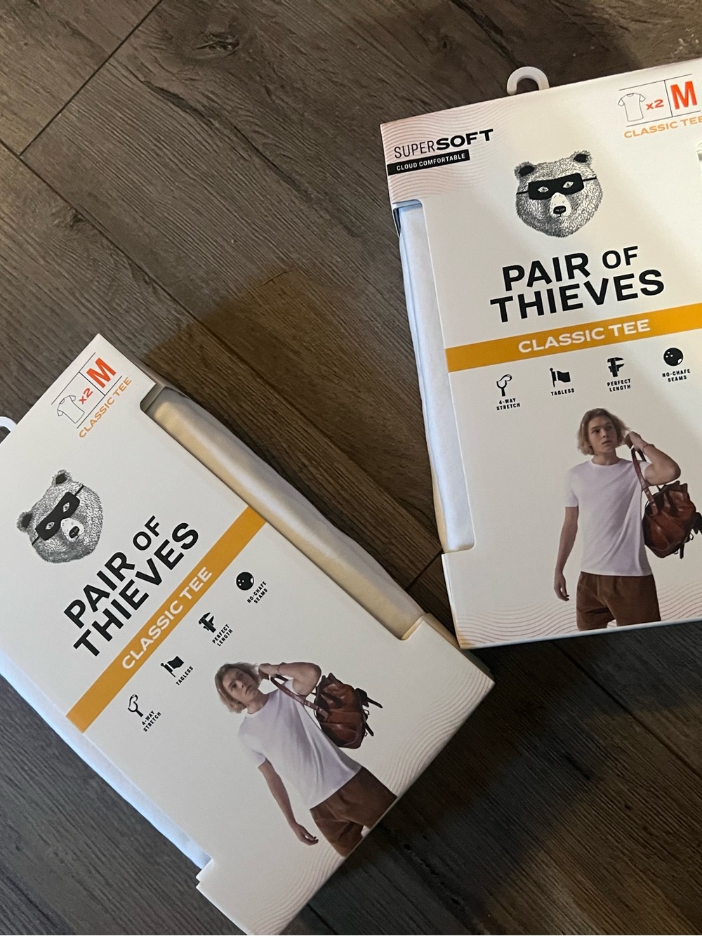 2- 2 pack Pair of Thieves Classic Tee - White (4 total)